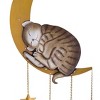 Wind & Weather Lighted Hanging Metal Moon with Animals Indoor/Outdoor Decoration - Cat - 4 of 4