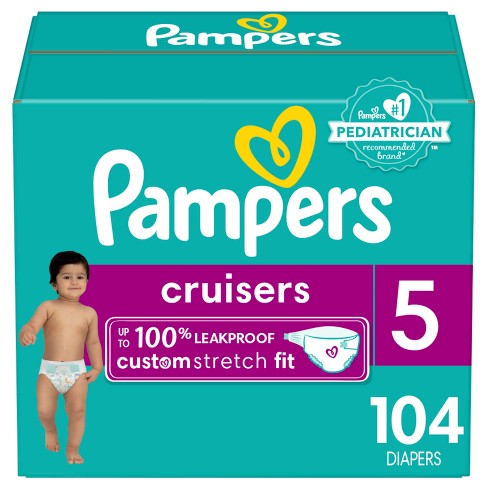 Pampers Swaddlers Overnight Diapers Size 5, 88 Count (Select for