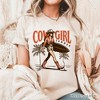 Cowgirl Summer Surf T-Shirt, Retro Western Beach White and Natural Tee for Free-Spirited Women| OrnamentallyYou - 4 of 4