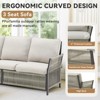 Buenhomino Outdoor PE Wicker Patio Furniture Sets – Swivel Chairs, Sofas, Ottomans & Tables with Weather-Resistant Cushions - 3 of 4