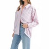 Women's Cindy Stripped Button Down Shirt - MABLE - 3 of 4