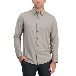 Alfani Mens AlphaTech Yarn Dyed Button Up Shirt - 1 of 1