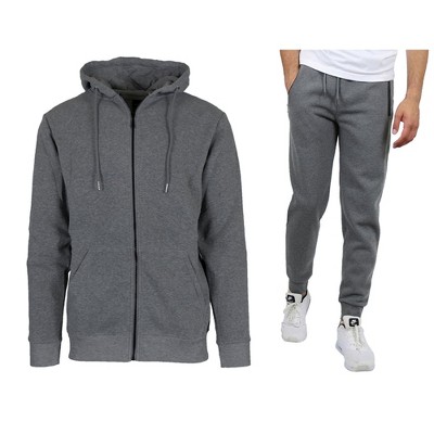 Rudolph Men's Slim Fit Fleece-Lined Full Zip Hoodie & Jogger 2-Piece Set