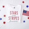 Simply Sage Market Women's Stars and Stripes Forever Short Sleeve Garment Dyed Tee - 3 of 4