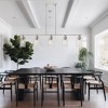 DORESshop 5-Light Elegant Brushed Nickel Island Chandelier with Clear Glass,Pendant Light Perfect for Dining and Kitchen Spaces - 4 of 4