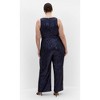 Women's Plus Size Dazzling Jumpsuit - navy | CITY CHIC - 3 of 4