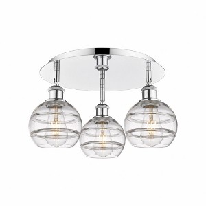 Rochester - 3 Light Flush Mount In Industrial Style-8.88 Inches Tall and 17.63 Inches Wide - 1 of 1