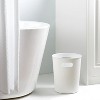 LunaLulinlk White Basic Plastic 2.64 Gallon Wastepaper Basket for Bathroom, Bedroom or Office - 3 of 4