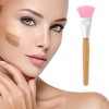 Unique Bargains Lightweight Scalloped Stripes Facial Mask Brush 1 Pc - 2 of 4