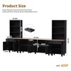 CAVINAS TV Stand for TVs Up to 70 Inch,Entertainment Center with Bookshelves and Adjustable Shelves,TV Stands for Living Room - 3 of 4