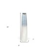 HomeRoots 40" Blue And White Ombre Ceramic Floor Vase - 3 of 4
