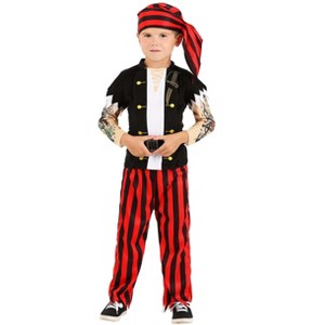 HalloweenCostumes.com Classic Toddler First Mate Costume | Baby Pirate Halloween Costumes - 1 of 4