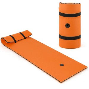 Costway 3-Layer Tear-Resistant Foam Floating Pad Island Water Sports Relaxing - 1 of 4