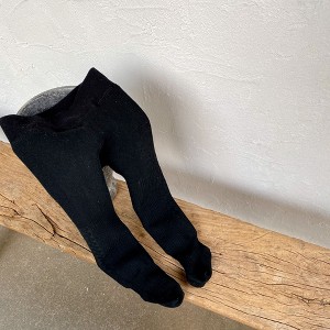MyKids-Usa Baby Girl Solid Color Foot Pantyhose Plus Velvet Warm Big PP Leggings - 1 of 4