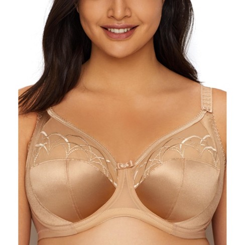 Curvy Couture Plus Tulip Lace Push Up Bra Bombshell Nude 42h : Target