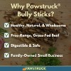 Pawstruck Bulk Braided Bully Sticks for Dogs - Natural Bulk Dog Dental Treats & Healthy Chews, Chemical Free, Best Low Odor Pizzle Stix - 2 of 4