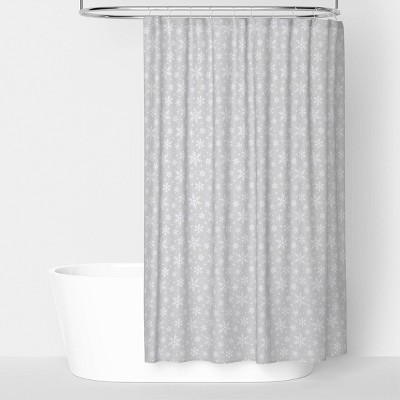 72"x72" Snowflake Christmas Shower Curtain - Wondershop™