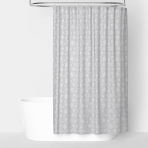 72"x72" Snowflake Christmas Shower Curtain - Wondershop™ - 1 of 4