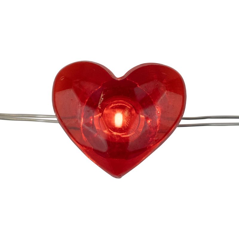 Northlight 20-Count Red Valentine's Day Love and Heart LED Fairy Lights, 6.25ft, Copper Wire, 5 of 7