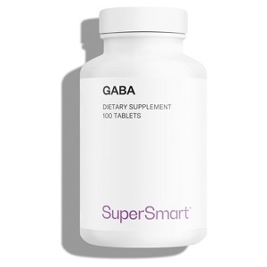 SuperSmart GABA 750mg per Day (High Strength) - Gamma-Amino Butyric Acid GABA Supplement | Non-GMO & Gluten Free - 100 Tablets - 1 of 1