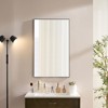SEVOBAL Bathroom Vanity Mirrors Rectangular Metal Frame Beveled Edge Clear Distortion Free Reflection Rust Resistant Frame, Black, 36"*22"*0.75" - 2 of 4