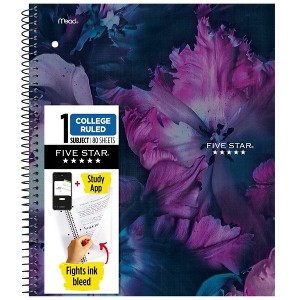 Five Star Fashion Notebook 80ct Night Blooms - 1 of 4