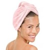 MICRODRY 2pk Ultra Absorbent Quick Drying Hair Towel/Hair Turban - 2 of 4