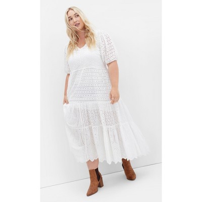 Women's Plus Size Melody Maxi Dress - ivory | CITY CHIC