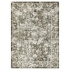 Washable Vintage Floral Area Rug,Boho Non-Slip Indoor Foldable Carpet,Stain Resistant Distressed Print Mat for Living Room/Bedroom/Kitchen/Dining Room - 4 of 4
