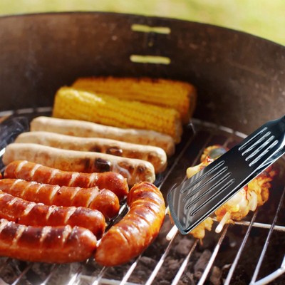 Premium Stainless Steel Tongs-Spatula with Rubber Grip