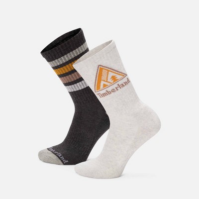 Timberland 2-Pack Quad Stripe Crew Socks