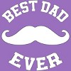 Women's Design By Humans Best Dad Ever Mustache By sukhendu12 Racerback Tank Top - 2 of 2
