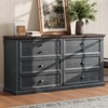 AMERLIFE Farmhouse Drawer Dresser with Storage Drawers - 3 of 4