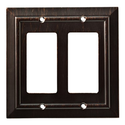 Franklin Brass Classic Architecture Double Decorator Wall Plate Venetian Bronze