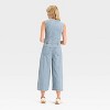 Women's Cropped Sleeveless Denim Jumpsuit - Universal Thread™ - 2 of 3