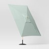 6'x10' Rectangular Outdoor Patio Market Umbrella with Faux Wood Pole - Threshold™ - 3 of 4