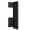 Ridstar 66.9 in. H Black Bathroom Storage Cabinet with Two Doors and Adjustable Shelves - 3 of 4
