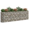 vidaXL Gabion Raised Bed in Galvanized Iron - Rustproof and Weather-Resistant Outdoor Garden Planter in Silver - 3 of 4