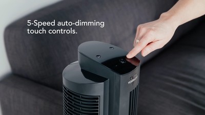 Black 42-Inch Remote Controlled Oscillating Tower Fan