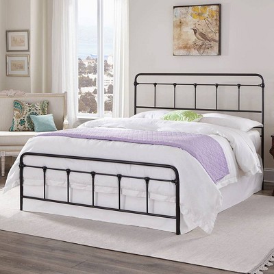 target iron bed king