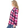 Woman Within Plus Size Classic Flannel Shirt - 4 of 4