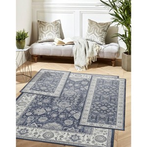 BrylaneHome 3 Piece Paris Washable Rug Set - 1 of 4
