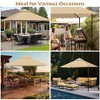 Yescom 12x12Ft Replacement Canopy Top Custom fit for Crown Shades Gazebo MS144-150D Outdoor Yard Party Summer BBQ Beige - 2 of 4
