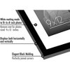 Americanflat 9x12 Picture Frame in Black - Displays 6x8 With Mat and 9x12 Without Mat - Horizontal and Vertical Formats for Wall and Tabletop - 3 of 4