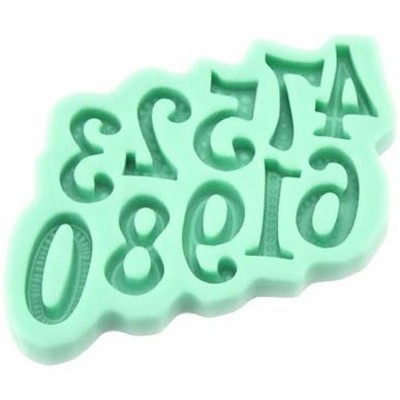 O'creme Numbers Silicone Fondant Mold - 6 X 4 - Green : Target