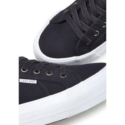 Женские кроссовки Lascana Women's Platform Sneakers - LASCANA - Black Solid 7 — фото 2