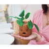 Silver Buffalo Harry Potter Mandrake Face 6-Inch Ceramic Planter with Artificial Succulent - 3 of 4