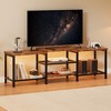 TROPOW TV Stand with LED Lights for 55/65/75 Inch TV, 67 Inch Large Entertainment Center with Power Outlets, Media Console for Living Room - 2 of 4