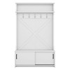 CAVINAS Coat Rack with Storage Bench and Shoe Rack Modern Hall Tree with Top Shelves and 5 Hooks for Foyer - 4 of 4