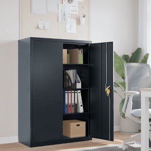 vidaXL File Cabinet Anthracite 35.4 in.x15.7 in.x55.1 in. Steel - 1 of 4